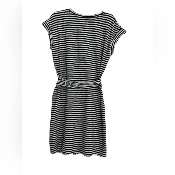 J.Crew Striped Tie-Waist T-Shirt Dress | Size M (8) - Picture 5 of 5